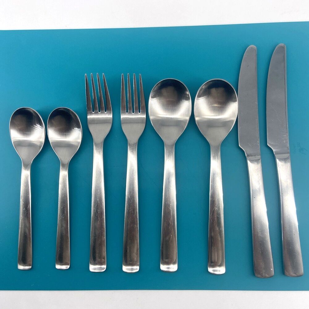 8 Pc Robert Welch FOSTER 18/10 Satin Flatware Stainless Steel Vietnam